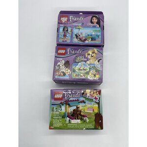 Lego Friends‎ Lot 3 41089 3931 41088 Little Foal Emma Puppy Training NEW Sealed